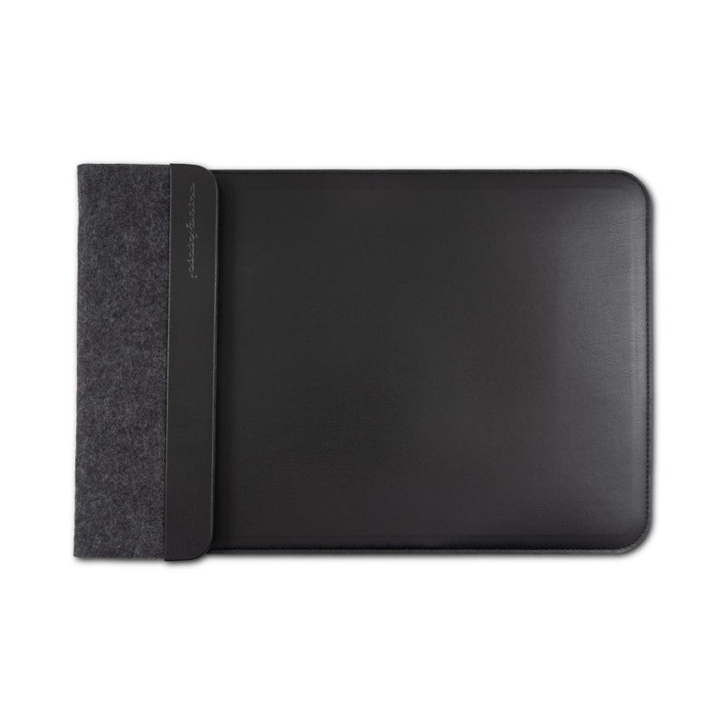 Pininfarina NotePro – Custodia Multifunzione per Notebook con Ricarica Wireless Fast e Supporto Stand (Nero)
