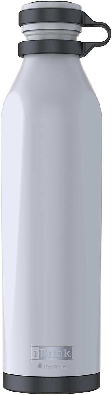 I-Drink B-Evo Bottiglia Termica in Acciaio Inox – 500 ml con Fondo Apribile Brevettato