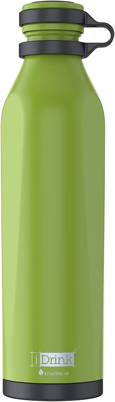 I-Drink B-Evo Bottiglia Termica in Acciaio Inox – 500 ml con Fondo Apribile Brevettato