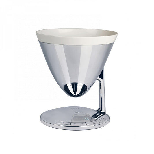 Bugatti Uma – Bilancia Elettronica da Cucina e Timer di Design (Finitura Cromo Lucido)