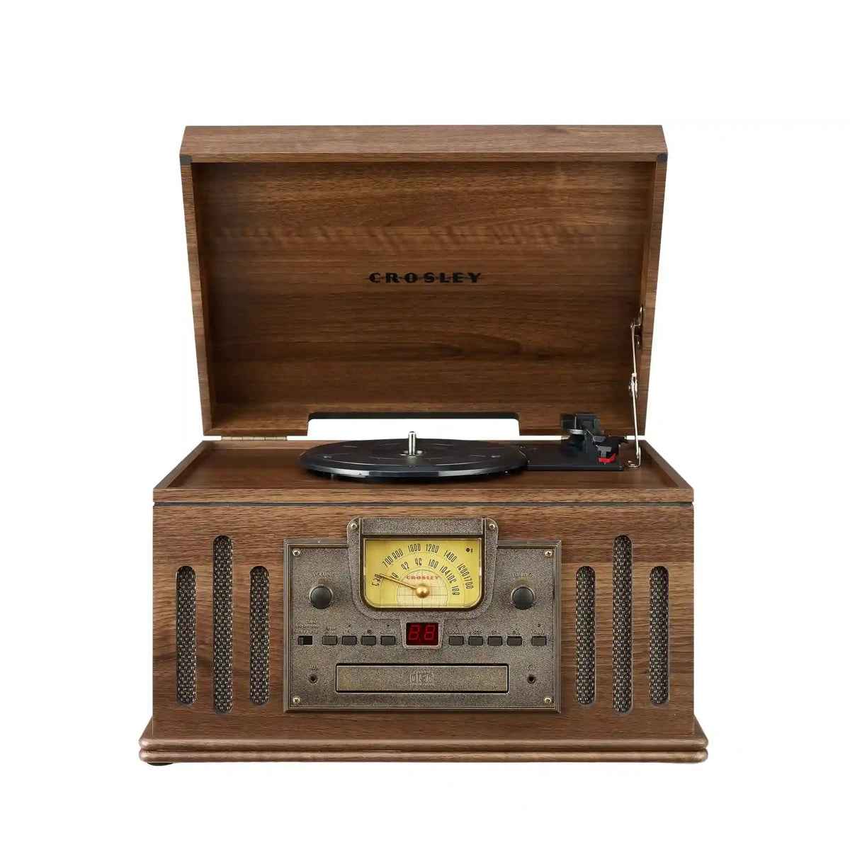 Crosley Musician Impianto Audio Vintage – Giradischi, Lettore CD, Cassette, Radio e Bluetooth