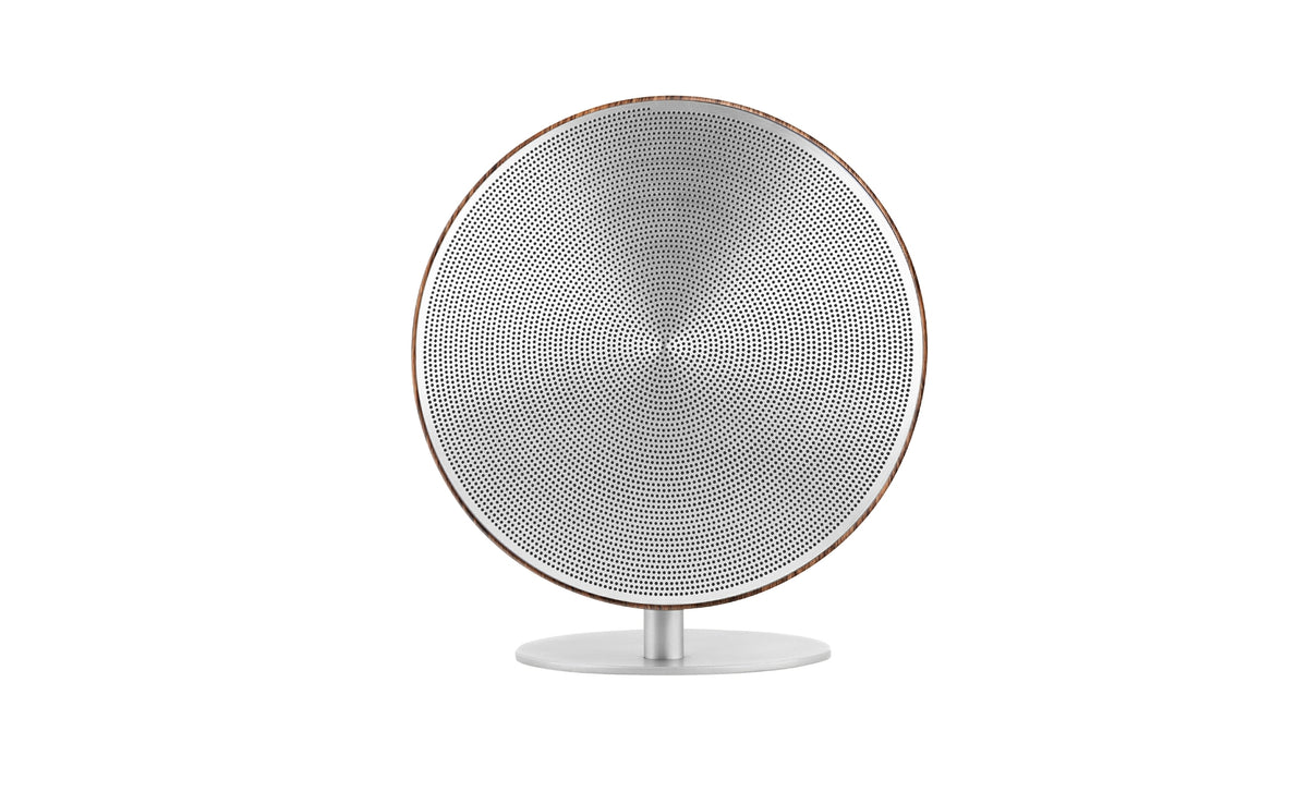 Gingko Design Large Halo One – Cassa Bluetooth & NFC di Design (Finitura Legno di Noce)