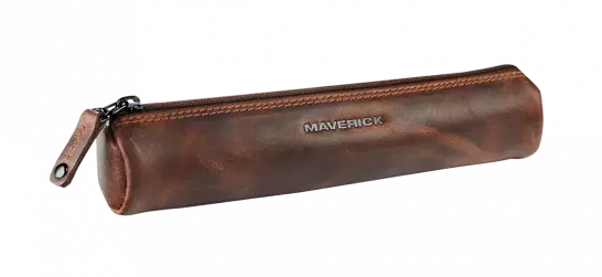 Maverick The Original – Astuccio Portapenne Tondo Piccolo in Pelle Pieno Fiore