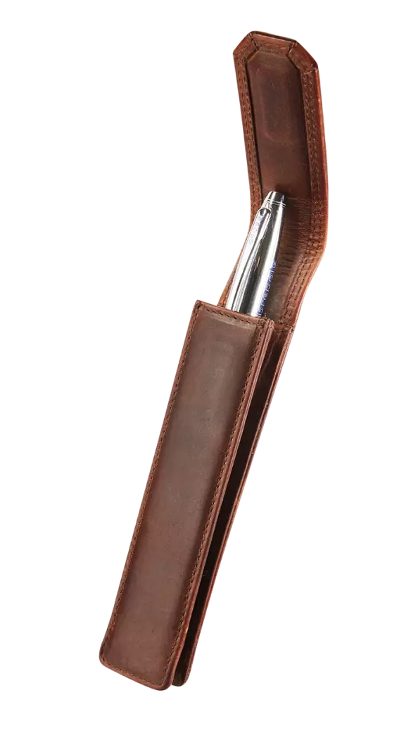 Maverick The Original – Astuccio Custodia Singola Portapenna in Pelle Pieno Fiore