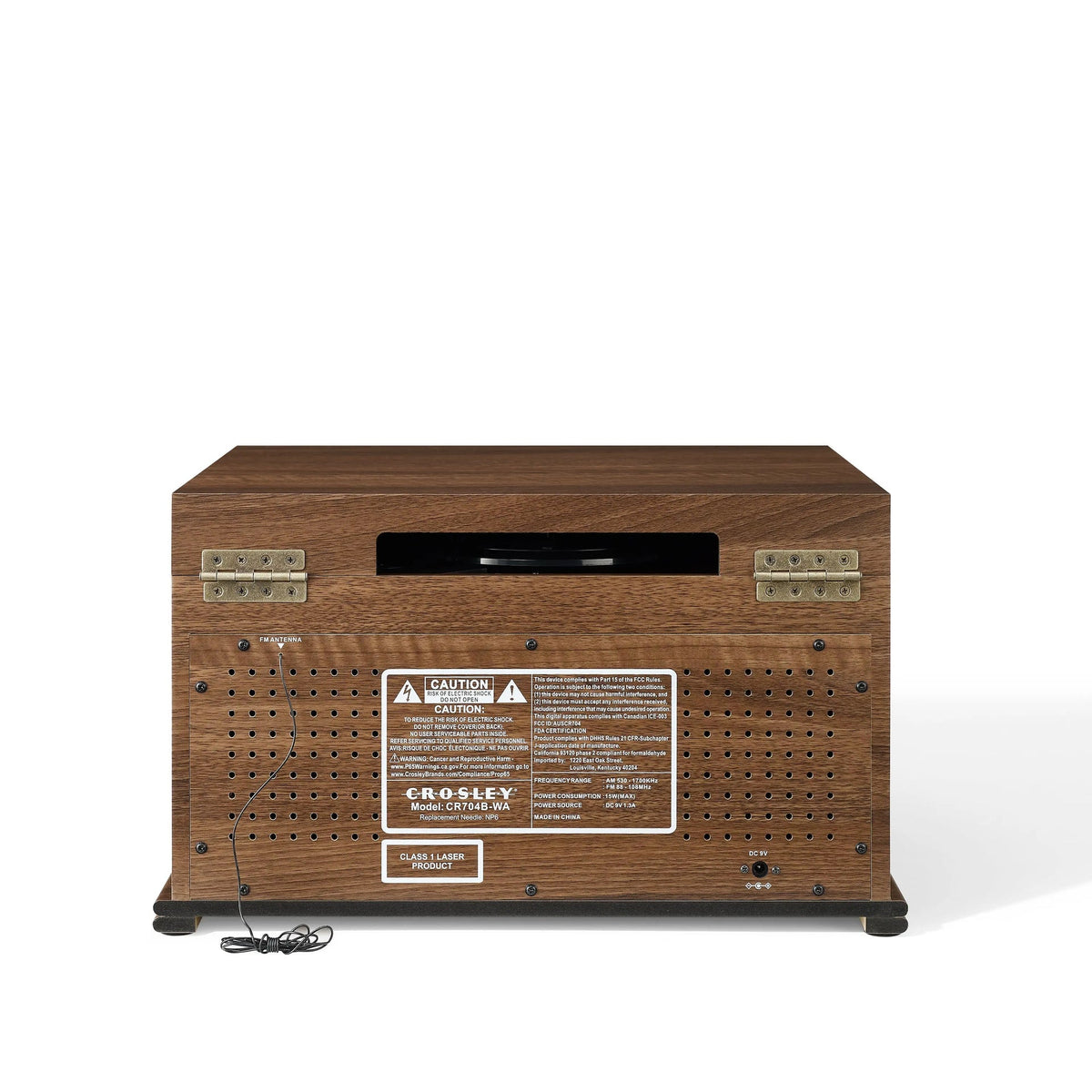 Crosley Musician Impianto Audio Vintage – Giradischi, Lettore CD, Cassette, Radio e Bluetooth