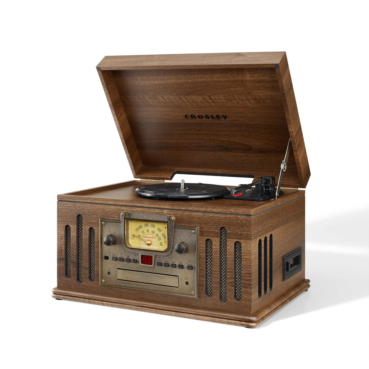 Crosley Musician Impianto Audio Vintage – Giradischi, Lettore CD, Cassette, Radio e Bluetooth
