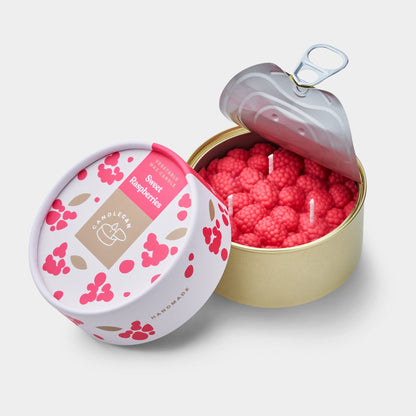 Candlehand Candela Realistica Lamponi in Lattina Sweet Raspberries – 290g
