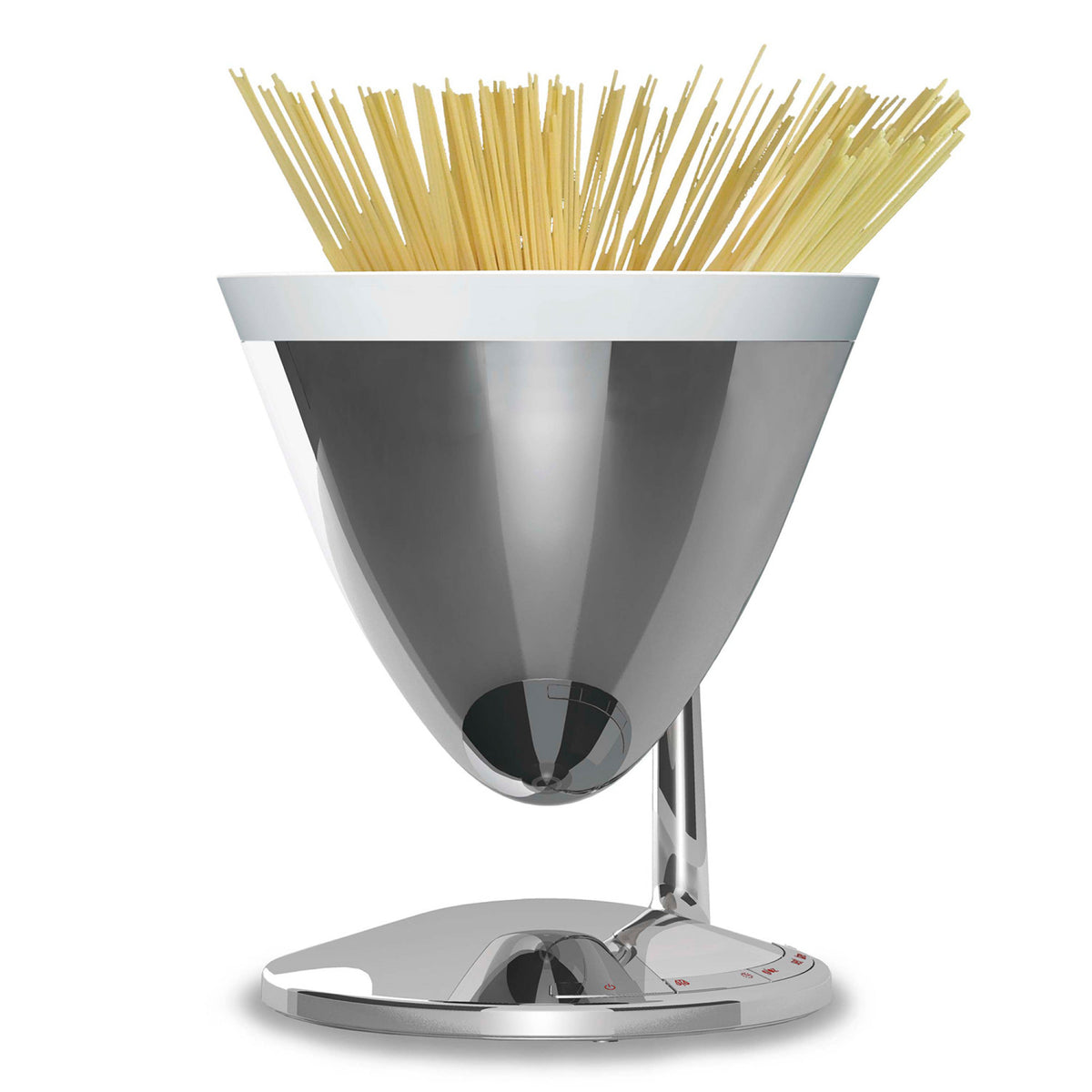 Bugatti Uma – Bilancia Elettronica da Cucina e Timer di Design (Finitura Cromo Lucido)