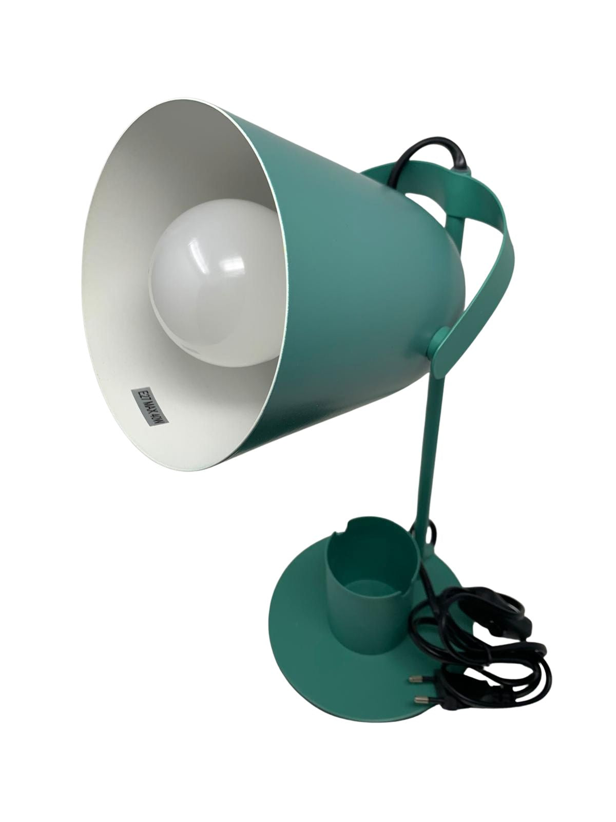 i-Total Color Lamp Lampada da Scrivania con Portapenne Integrato – Attacco E27, Braccio Flessibile.