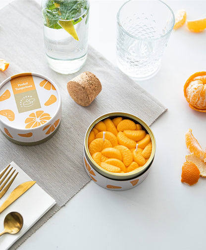 Candlehand Candela Realistica Mandarini Sbucciati in Lattina Peeled Tangerines – 275g